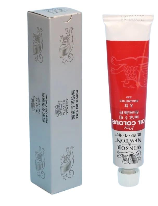 Масляная художественная краска Winsor & Newton туба 45 мл №230 Brilliant Red (WNOP-230) - фото 6