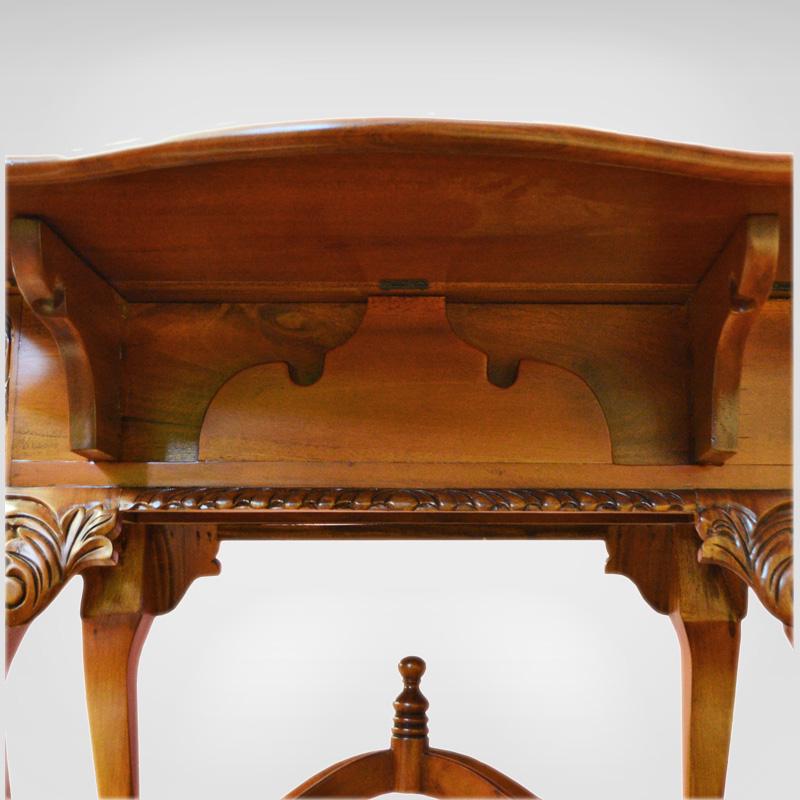 Стол для настольных игр раскладной из массива красного дерева (MJ-466) - фото 4