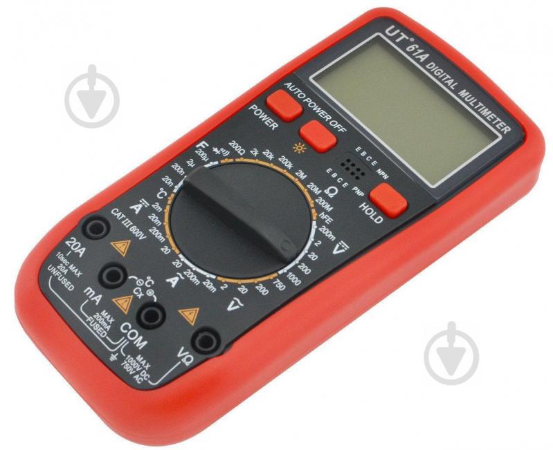 Мультиметр цифровой тестер UT61A Red (009898) - фото 2