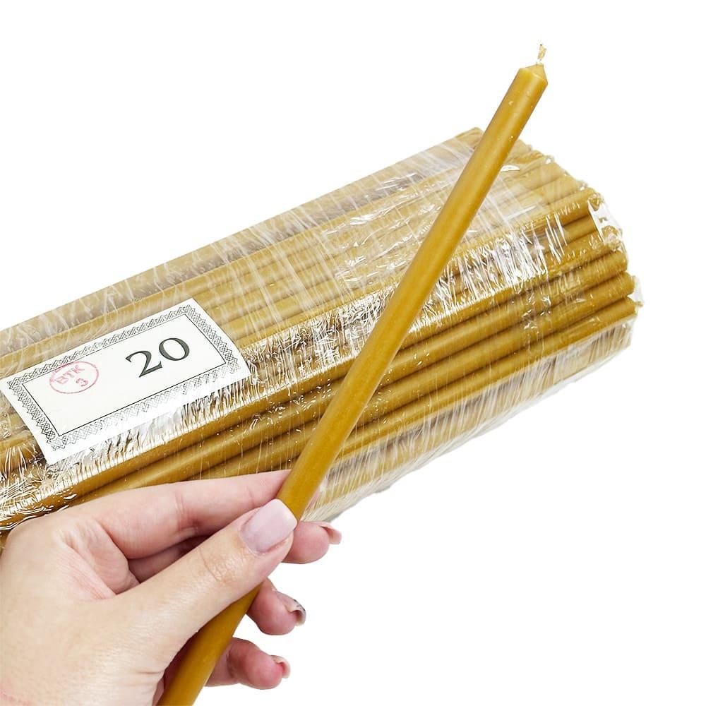 Свічка парафінова темна №20 2 кг 29 см 100 шт. (020пт2) - фото 2 Свічка парафінова темна №20 2 кг 29 см 100 шт. (020пт2) - фото 2