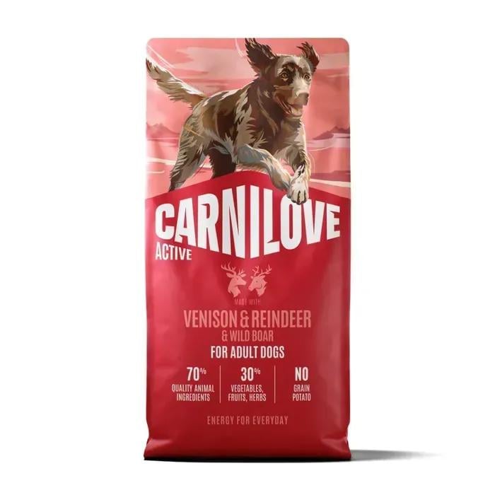 Корм сухий Carnilove Active Venison & Reindeer & Wild Boar Active Adults для активних собак оленина та дикий кабан 12 кг (173687)