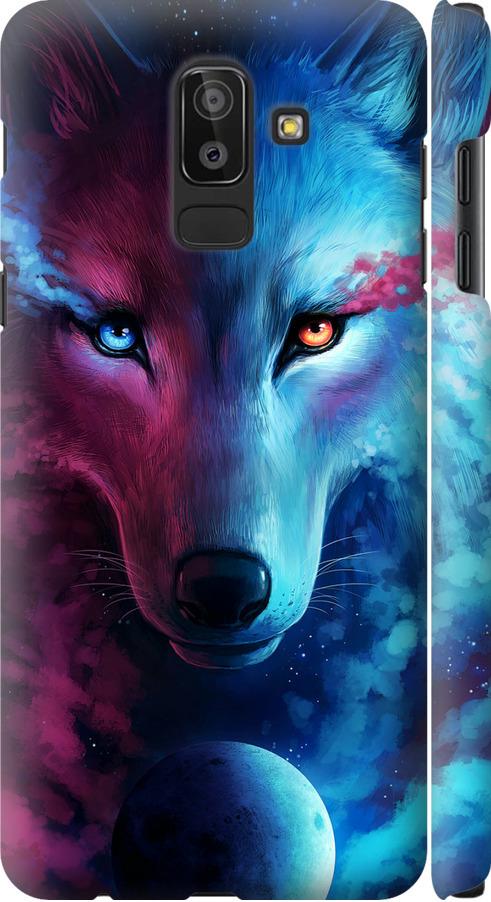 Чехол на Samsung Galaxy J8 2018 Арт-волк (3999m-1511-42517)