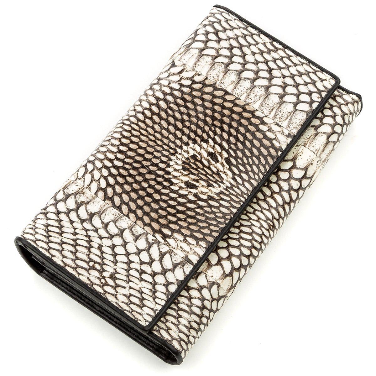 Кошелек женский Snake leather 18547 кожа Серый