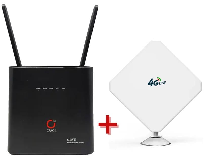 Роутер стаціонарний OLAX AX9 PRO 4G WI-FI 3G/4G LTE 4000 мАг/безлімітний пакет Vodafone інтернет та антена - фото 10