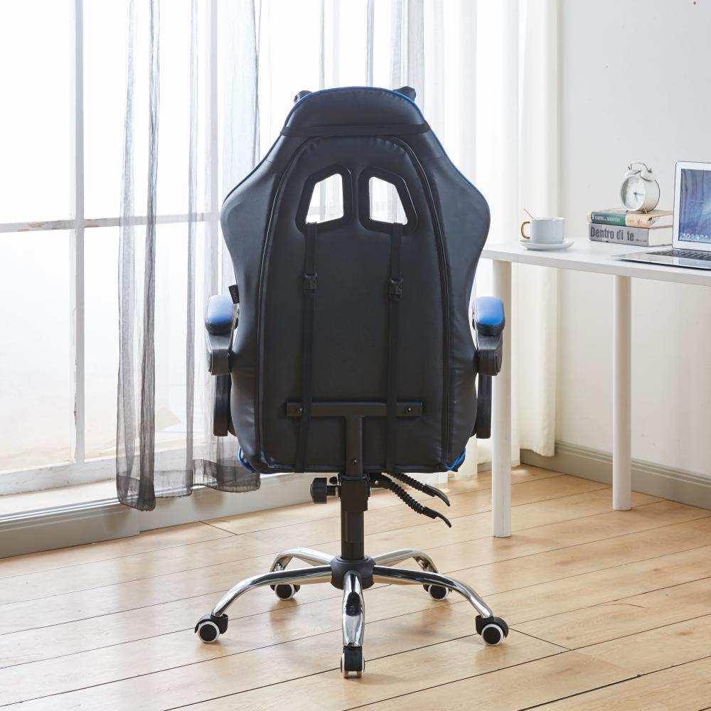 Кресло геймерское Bonro BN-810 со спинкой Синий (21-76-42400281) - фото 7 Кресло геймерское Bonro BN-810 со спинкой Синий (21-76-42400281) - фото 7