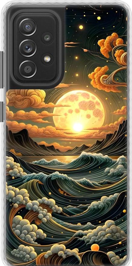 Чехол на Samsung Galaxy A52s 5G A528B Арт волны (6332pc-2583-42517)