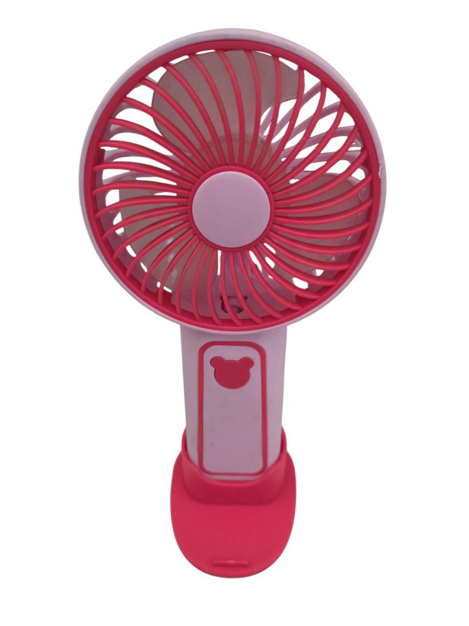 Вентилятор Mini Fan TX-265 6368 USB з підставкою під телефон/3 режими Рожевий (29070247)