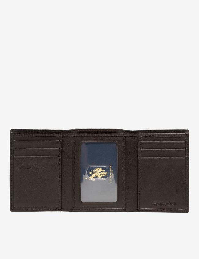 Портмоне кожаное мужское U.S. Polo Assn Leather Trifold Wallet Черный (2151309366) - фото 2