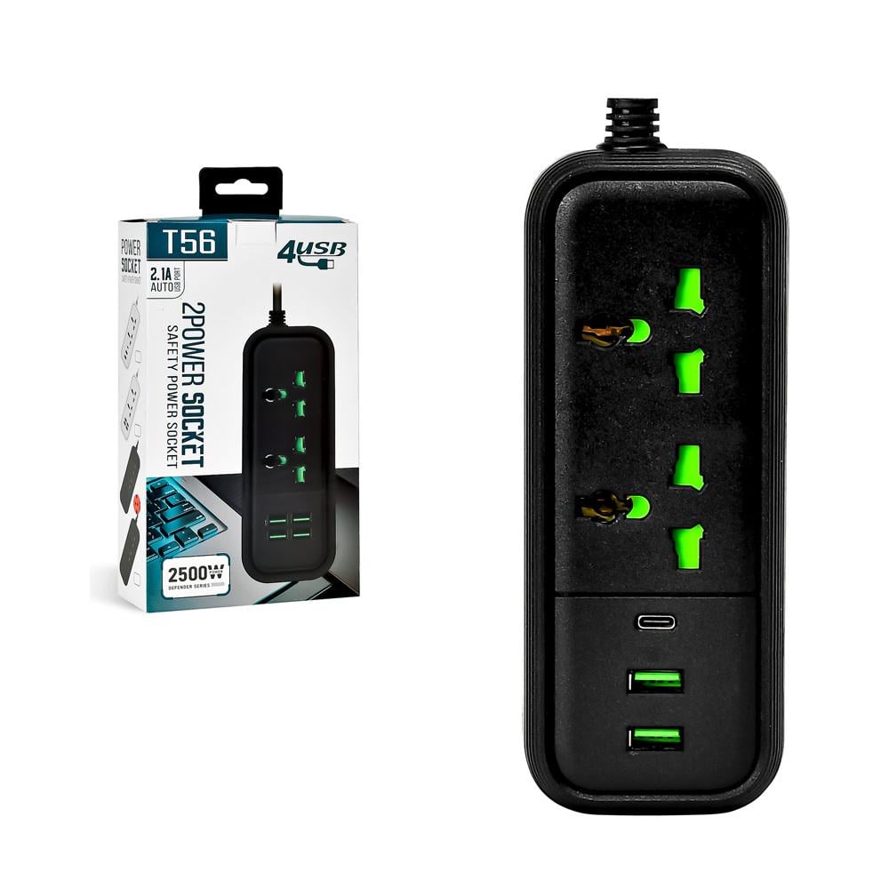 Подовжувач мережевий Stenson R95597 3 м Black (18253434) - фото 2 Подовжувач мережевий Stenson R95597 3 м Black (18253434) - фото 2