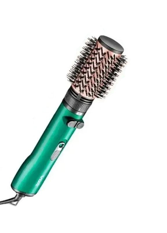 Фен щітка для укладання волосся професійний Vgr 498 2в1 1200 Вт Зелений (236ОД)