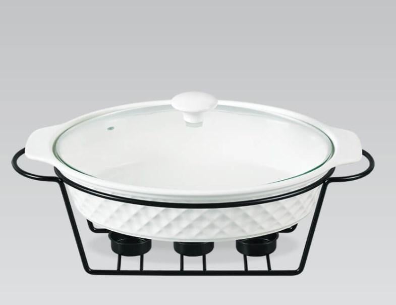 Мармит Maestro Ромб овальный 1 л керамика (11559-74 MR) - фото 1