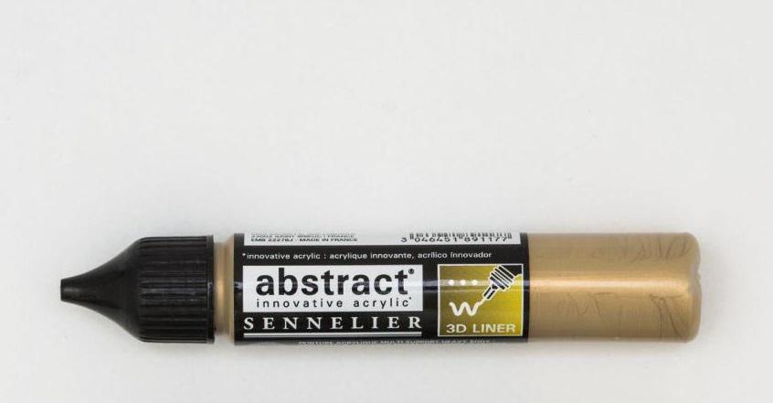 Лінер акриловий Sennelier Abstract 3D 27 мл Золотий