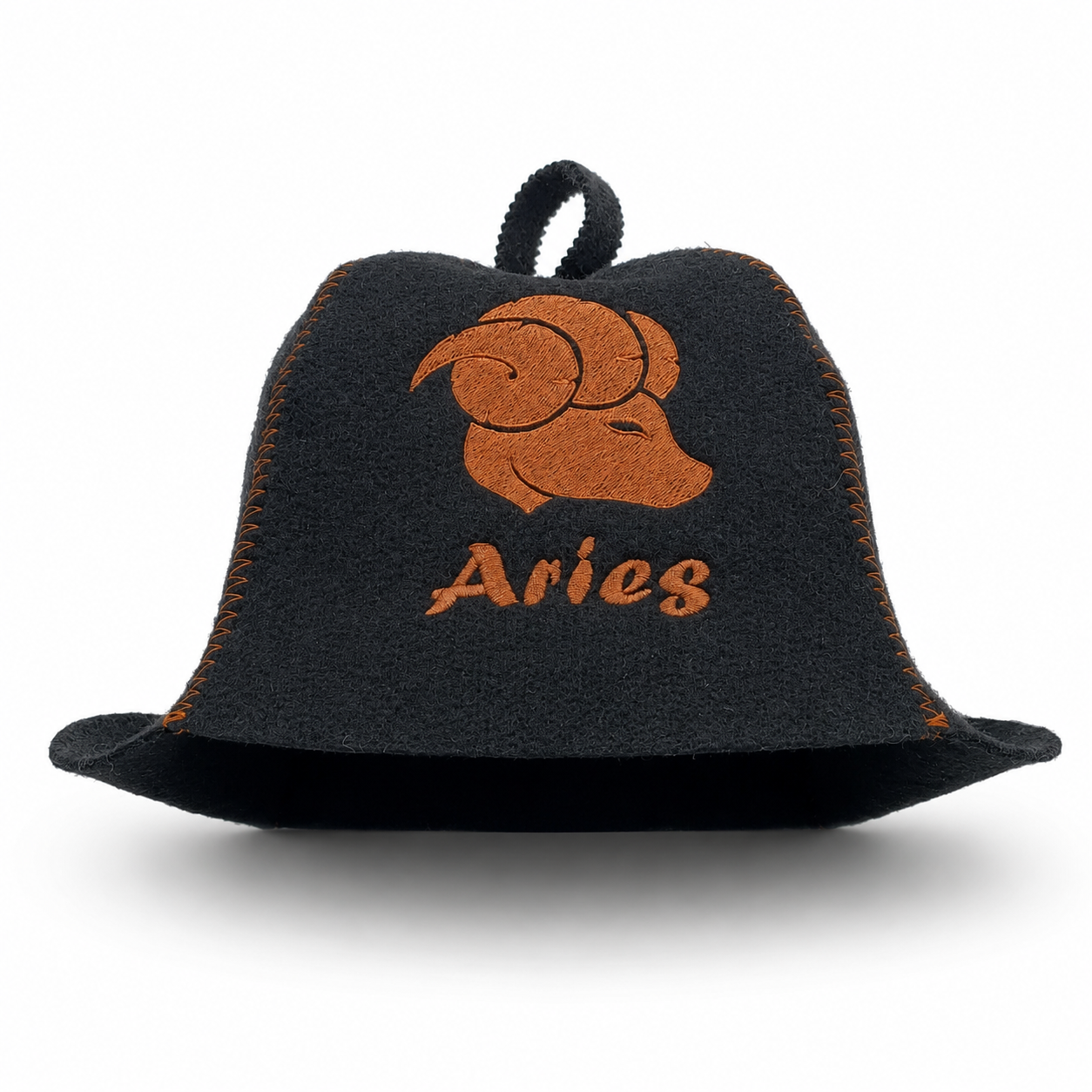 Шапка для бани Luxyart Aries фетр Черный (LX-347)