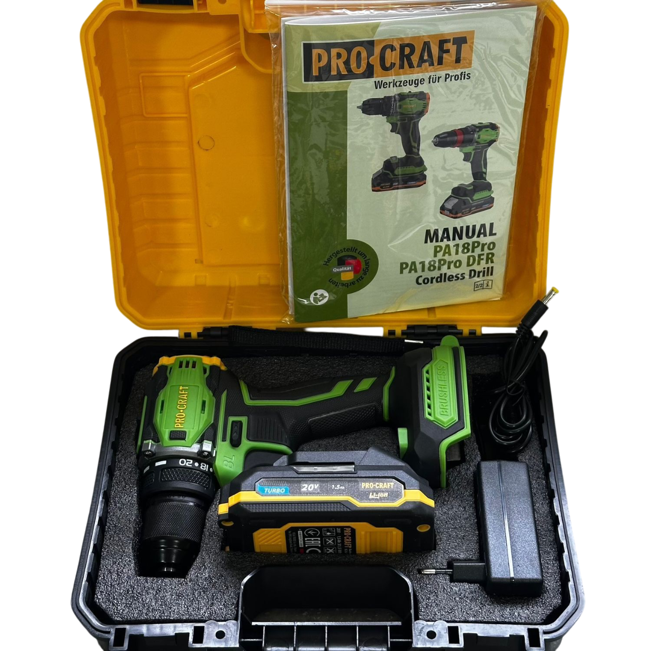 Шуруповерт акумуляторний ProCraft PA-18PRO 1 АКБ безщітковий (2452806553) - фото 6 Шуруповерт акумуляторний ProCraft PA-18PRO 1 АКБ безщітковий (2452806553) - фото 6