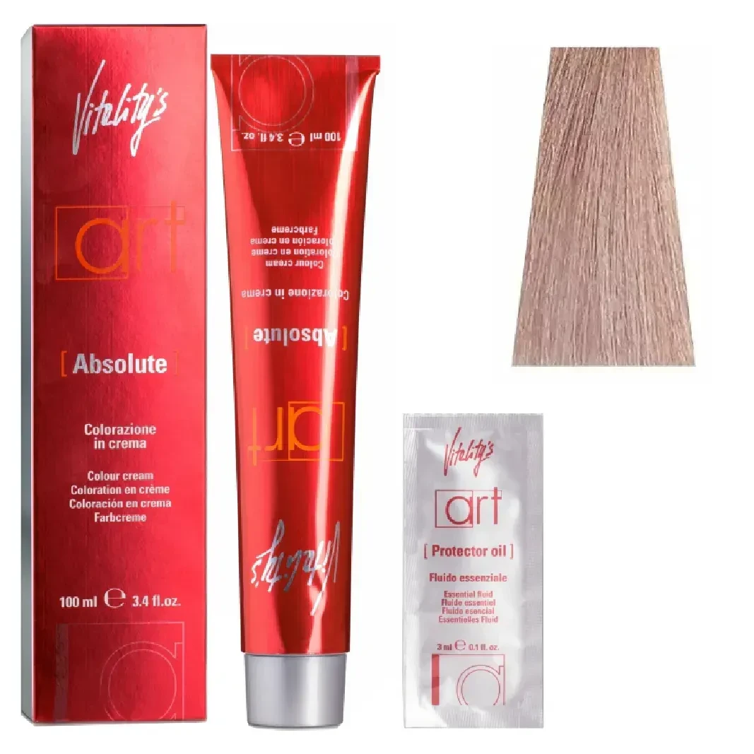 Крем-краска для волос с масляным коктейлем Vitality’s Art Absolute Hair Color Cream Rose Gold Розово-золотой 100 мл