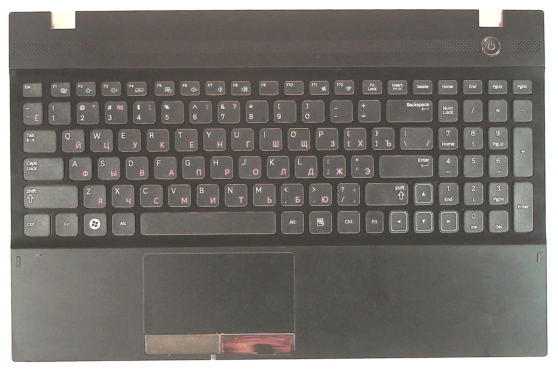 Клавиатура для ноутбука Samsung 300V5A Black TopCase Black