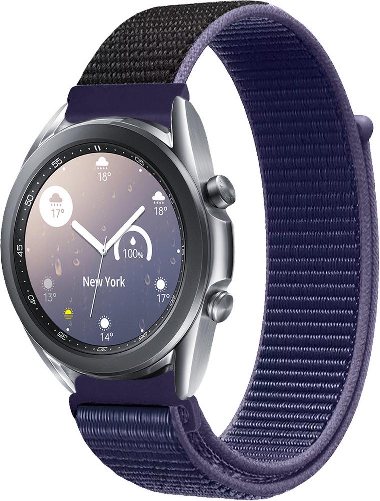 Ремінець нейлоновий Sport Loop для Galaxy Watch 3 41 мм Midnight Blue (25513-4D) Ремінець нейлоновий Sport Loop для Galaxy Watch 3 41 мм Midnight Blue (25513-4D)