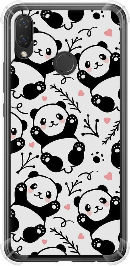 Чехол на Huawei P Smart Plus Панды (4318sp-1555-42517)