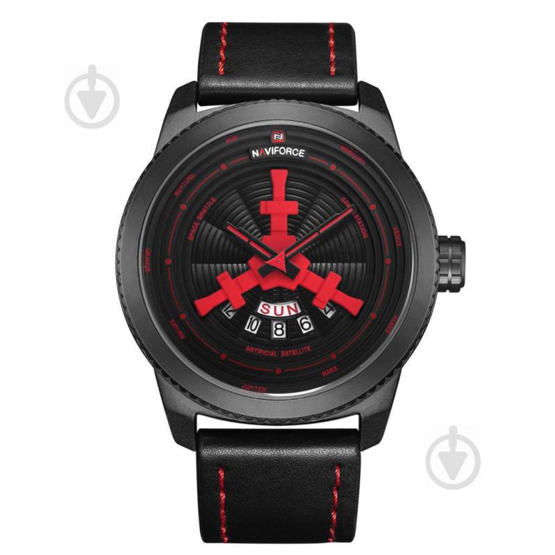 Часы NaviForce BRB-NF9156 Черный с красным (9156BRB)