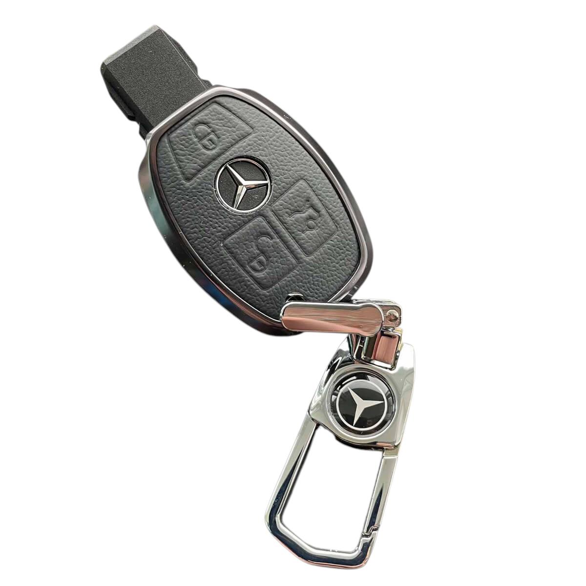 Чехол для ключа алюминиевый Mercedes (mr2ala)