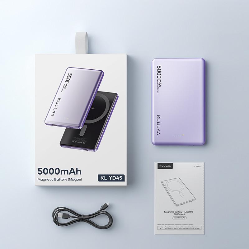 Повербанк бездротовий Kuul MagSafe з бездротовою зарядкою для iPhone 5000 mAh 20W (19480590) - фото 9