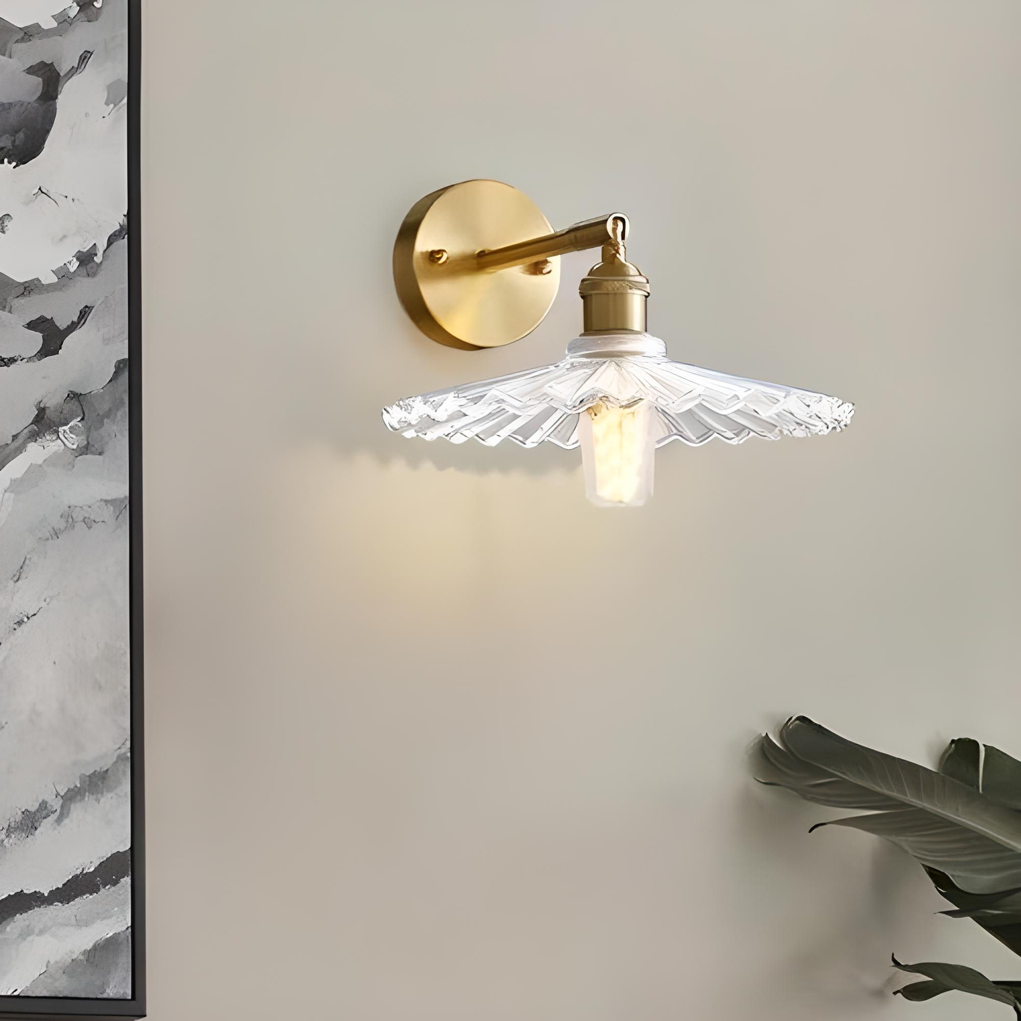 Бра Pleated D20 Gold/White (030103)