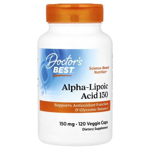 Альфа-липоевая кислота Doctor's Best Alpha-Lipoic Acid 150 мг 120 Veggie Caps (DRB-00104)