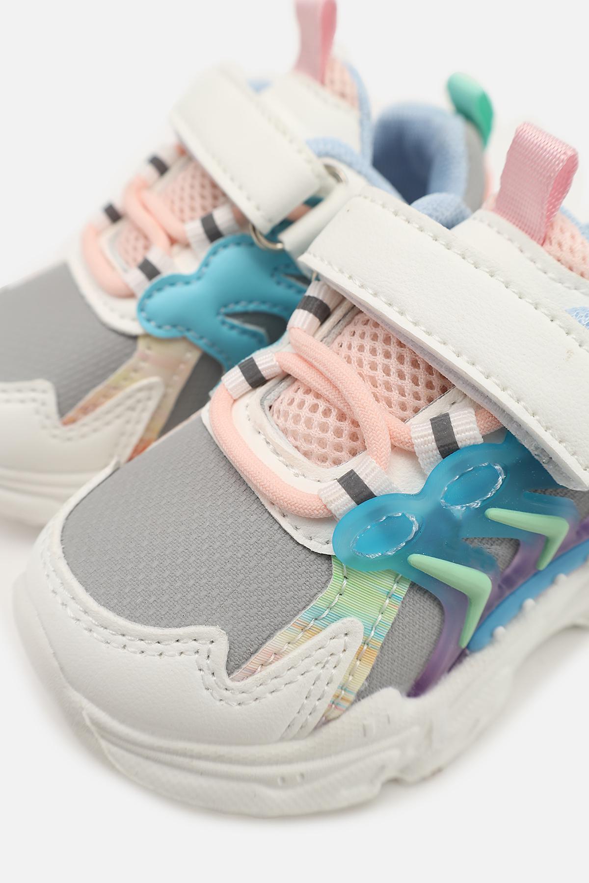 Кроссовки для девочки ЦБ-00273945 на плоской подошве р. 20 Серый (SKT001057115) - фото 4 Кроссовки для девочки ЦБ-00273945 на плоской подошве р. 20 Серый (SKT001057115) - фото 4