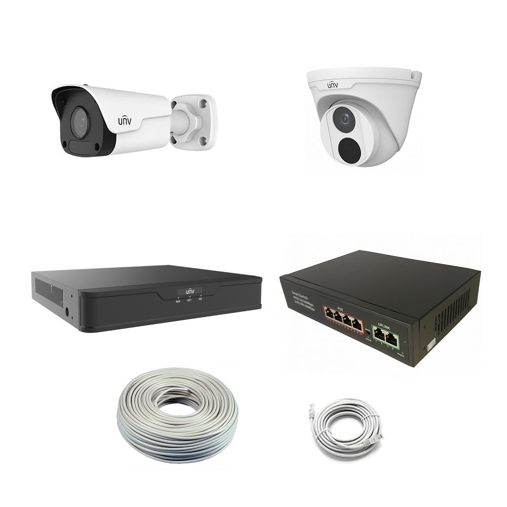 Комплект видеонаблюдения Uniview IPC-11DW 4Mp KIT