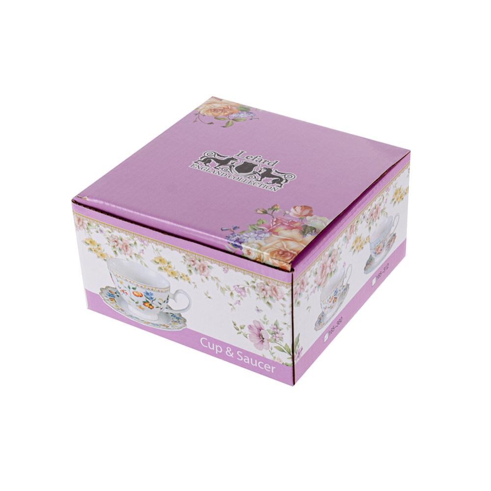 Чашка порцелянова з блюдцем Lefard Фрукти та квіти 250 мл (165-360) - фото 4 Чашка порцелянова з блюдцем Lefard Фрукти та квіти 250 мл (165-360) - фото 4