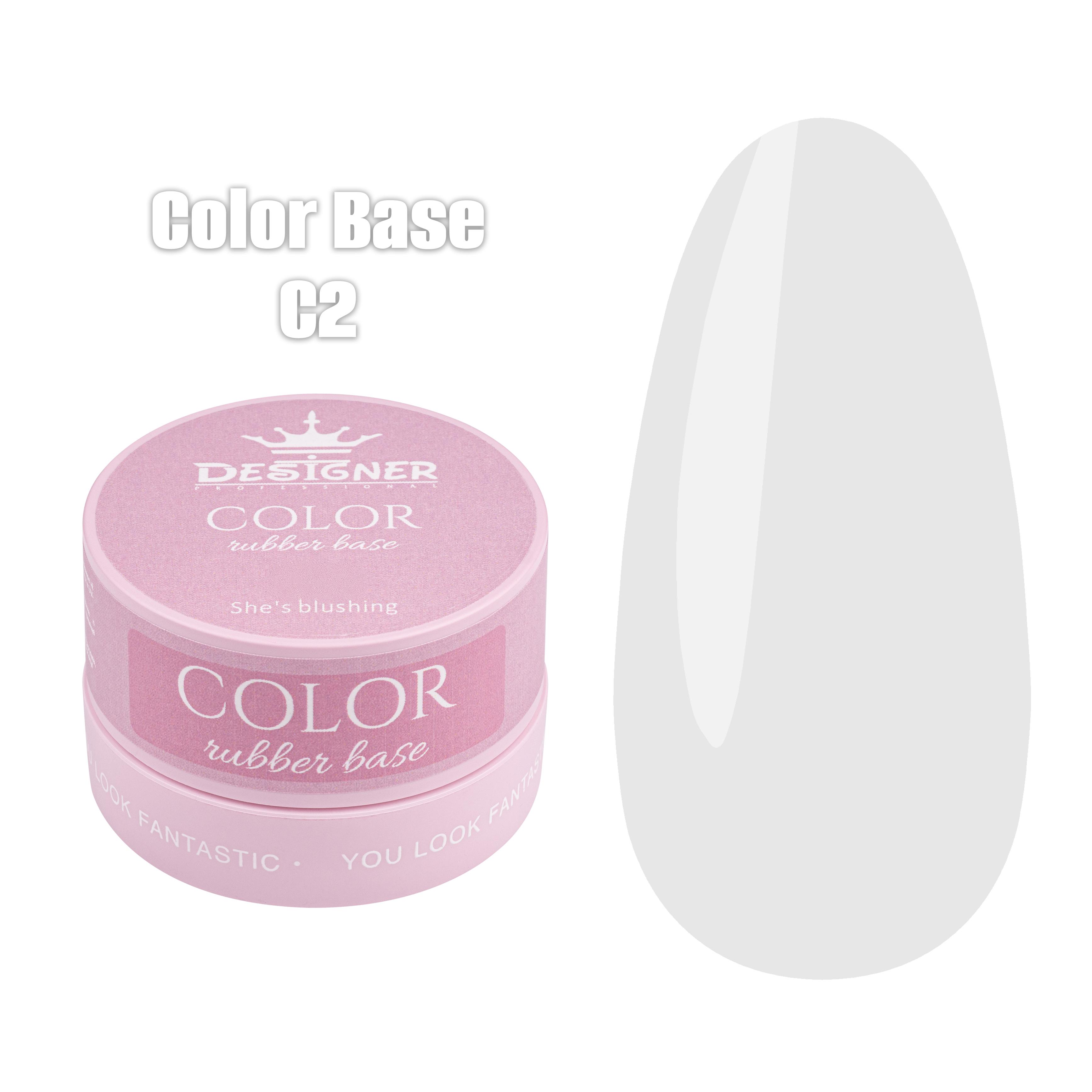 База камуфлирующая цветная Designer Professional Color Base 30 мл White С2