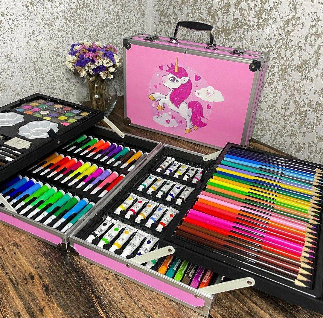 Набор для рисования с красками и фломастерами для детей - фото 3