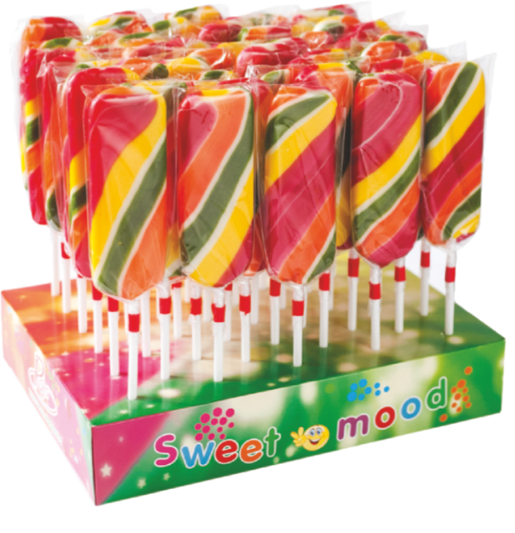 Леденцы Roks Радуга дисплей 60 г 50 шт. 50 мм 3 кг (41)