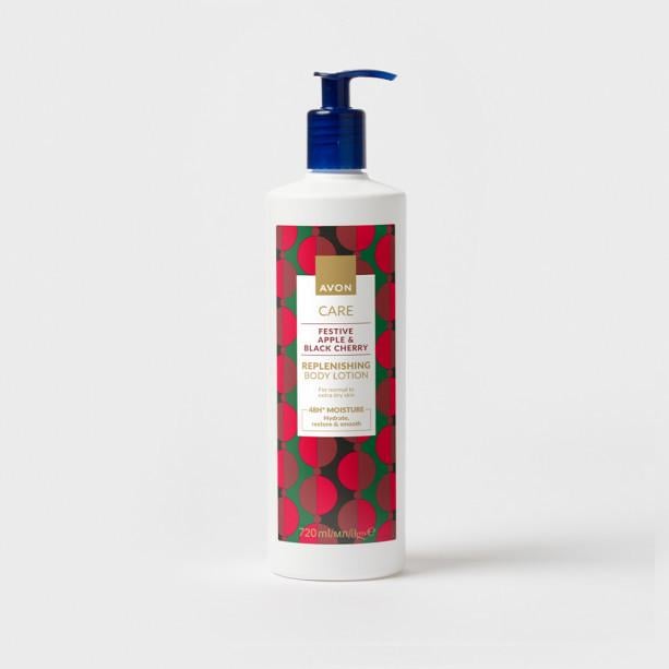 Лосьон для тела увлажняющий Avon с экстрактами яблока и черной вишни 720 мл (29008299)