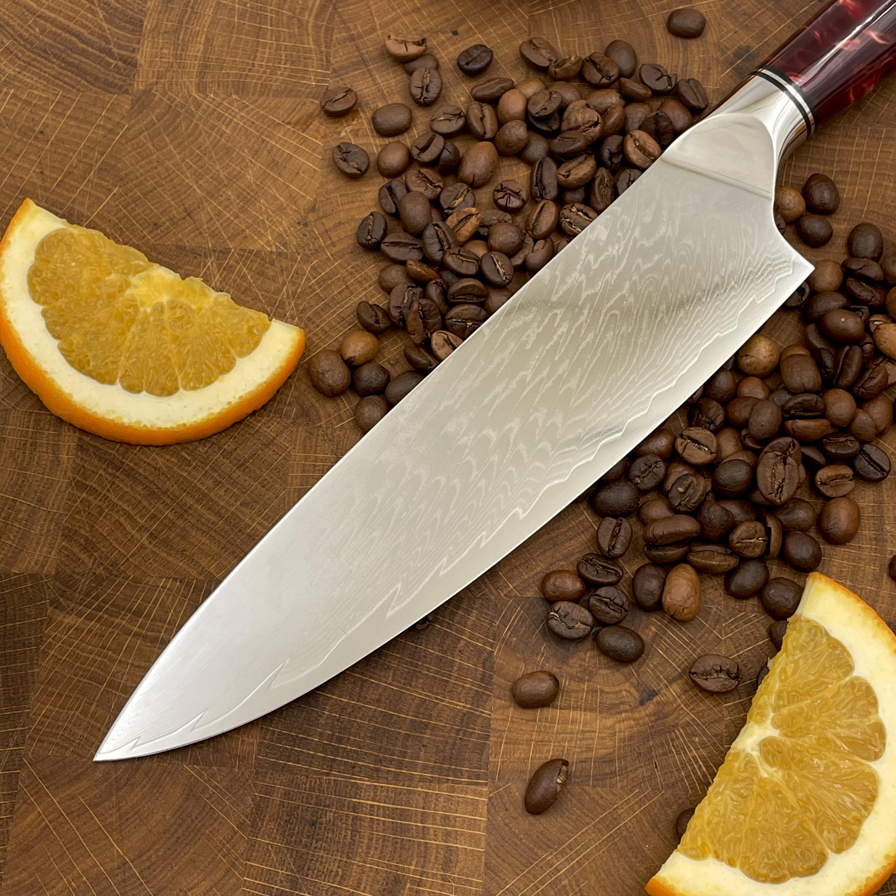 Ніж кухонний Шеф VG-10 Red Brown (30219163) - фото 2