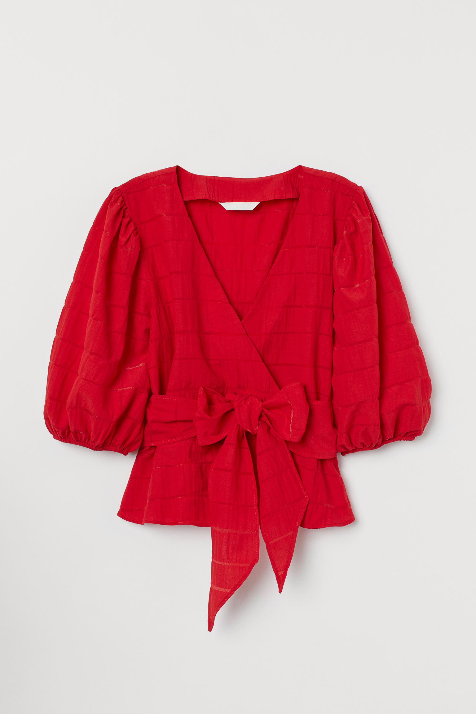 Блуза H&M р. 38 Красный (18128550760)