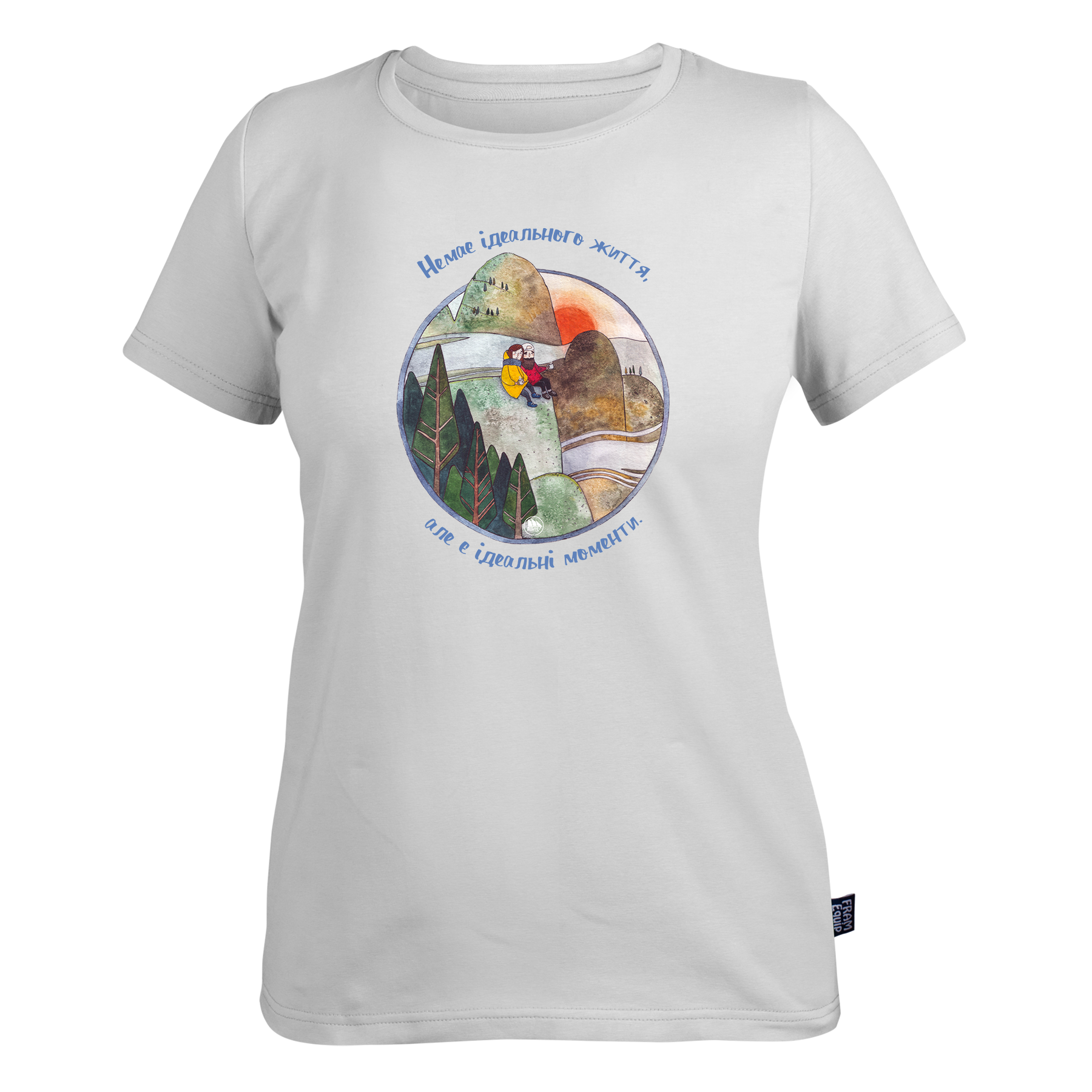 Футболка женская "Ідеальні моменти" L Белый (id_10963)