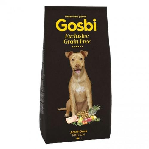 Сухой корм для взрослых собак средних и крупных пород Gosbi Exclusive Grain Duck Medium 1928 Утка 500 г (10795)
