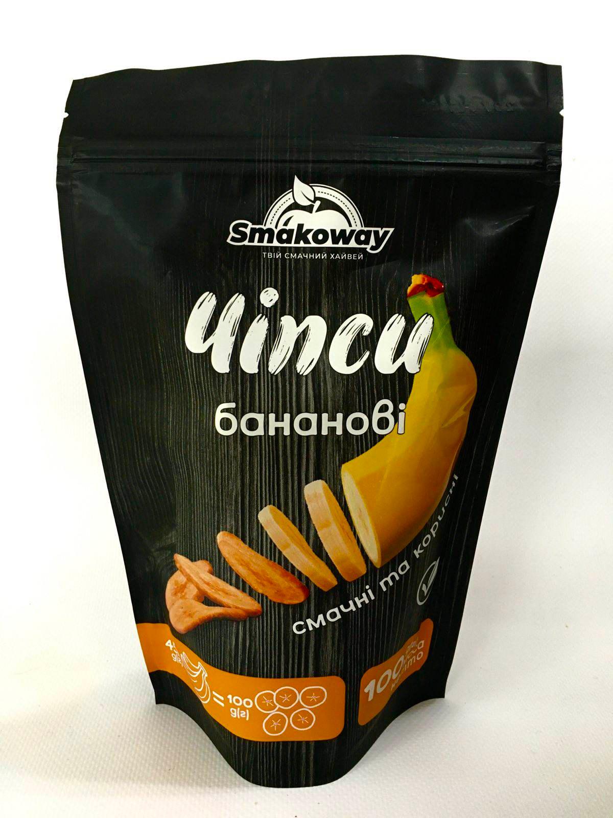 Чіпси бананові Smakoway 100 г (006)