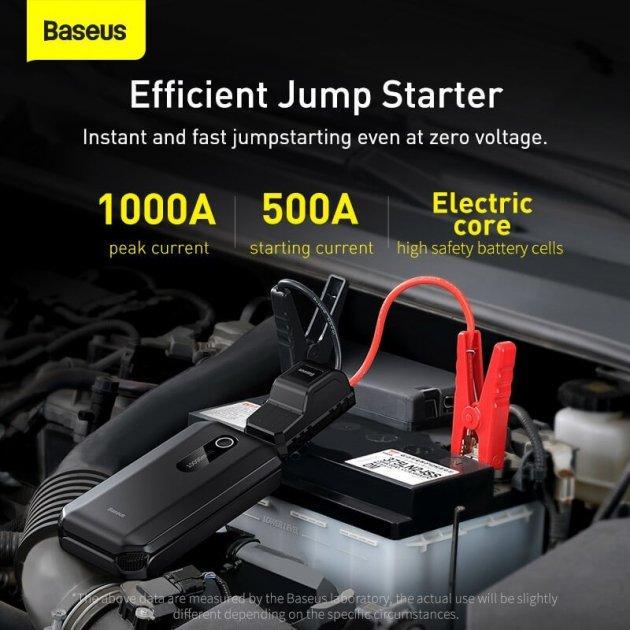 Пристрій пусковий Baseus Super Energy Air Car Jump Starter 10000 mAh 37 Wh (CGNL020101) - фото 4