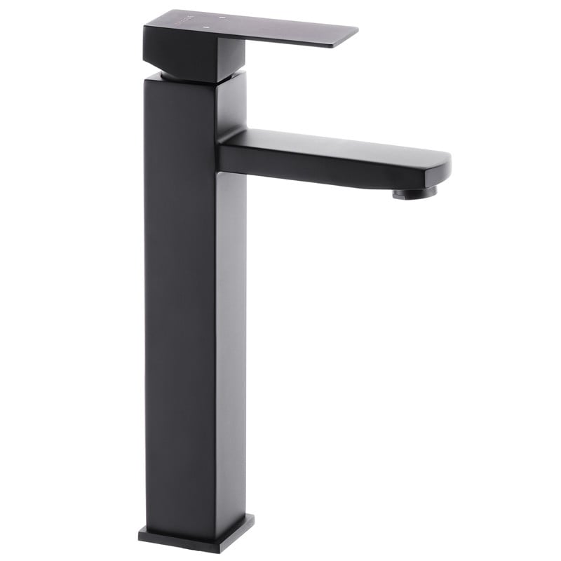 Смеситель для умывальника MIXXUS KUB-001-HIGH из нержавеючей стали SUS304 Черный (MI2830)