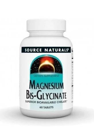 Магний Source Naturals Magnesium Bis-Glycinate 60 табл. (SNS-02131)