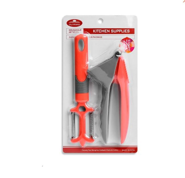 Кухонний ніж Stenson для овочів та часнику 20 см 2 пр. (AN013432)