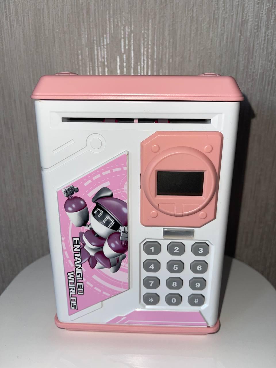 Копилка-сейф электронная Robot Bodyguard с кодовым замком Розовый (345e) - фото 7 Копилка-сейф электронная Robot Bodyguard с кодовым замком Розовый (345e) - фото 7