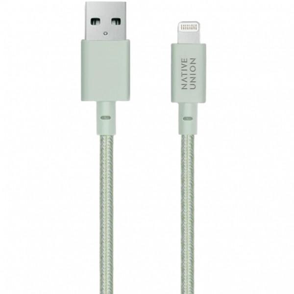 Кабель синхронизации Native Union Belt 3m Cable XL Lightning, Sage (BELT-L-GRN-3-NP) - фото 2 Кабель синхронизации Native Union Belt 3m Cable XL Lightning, Sage (BELT-L-GRN-3-NP) - фото 2