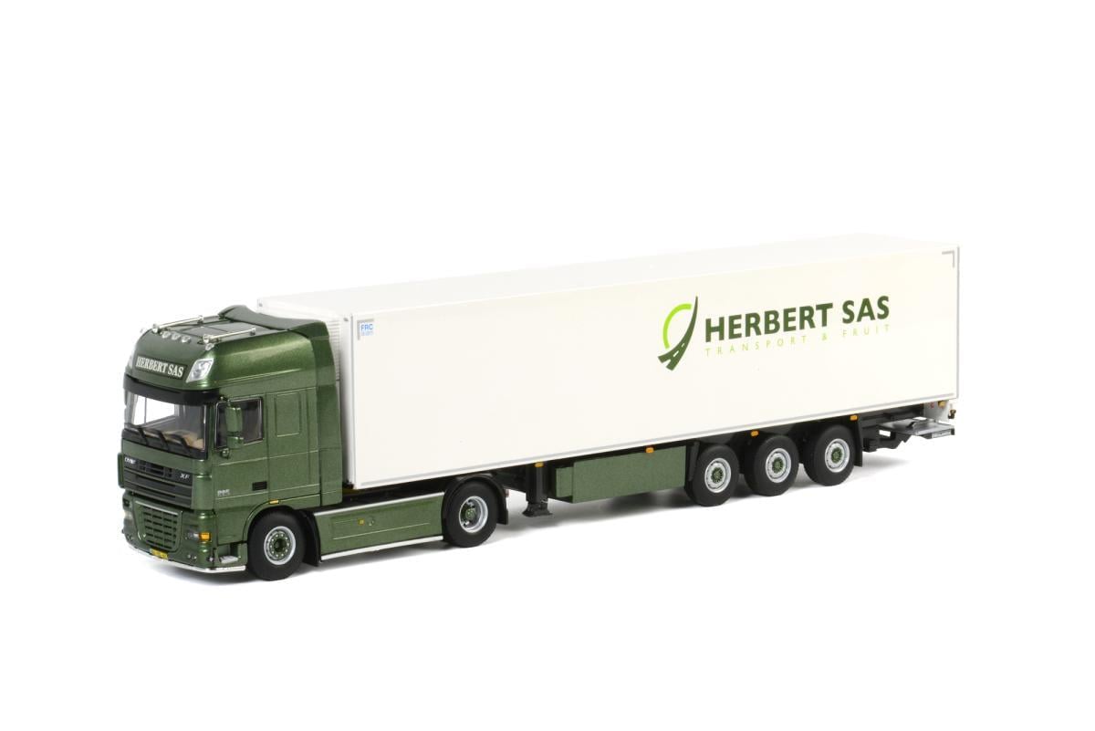 Игрушка трейлер daf XF 105 SSC Refrigerated Herbert Sas масштабная модель 1:50
