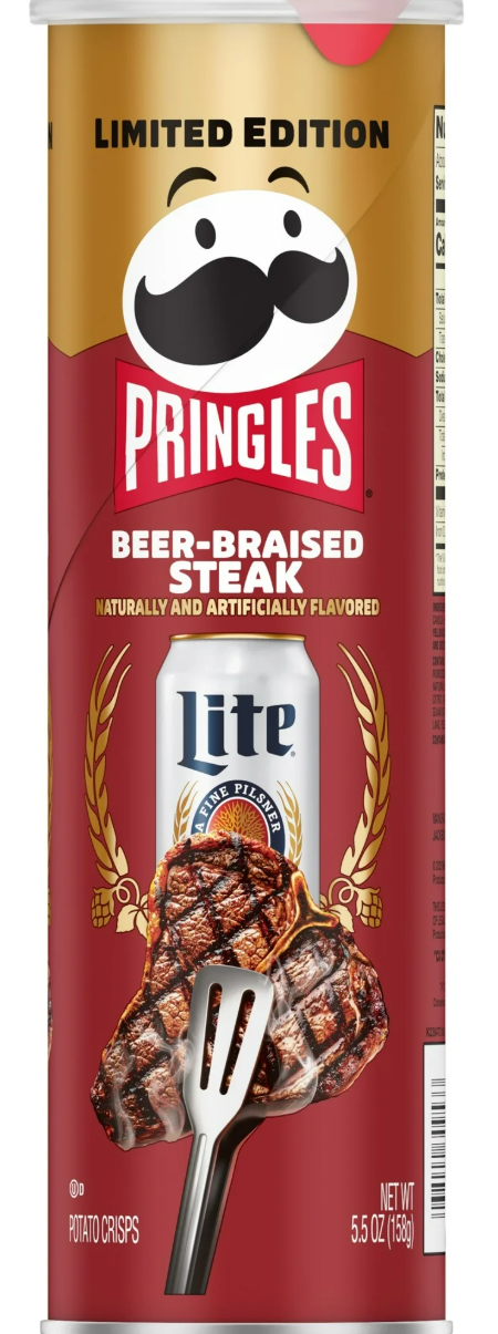 Чипси Pringles Miller Lite Beer-Braised Steak 158 г (2602920574) Чипси Pringles Miller Lite Beer-Braised Steak 158 г (2602920574)