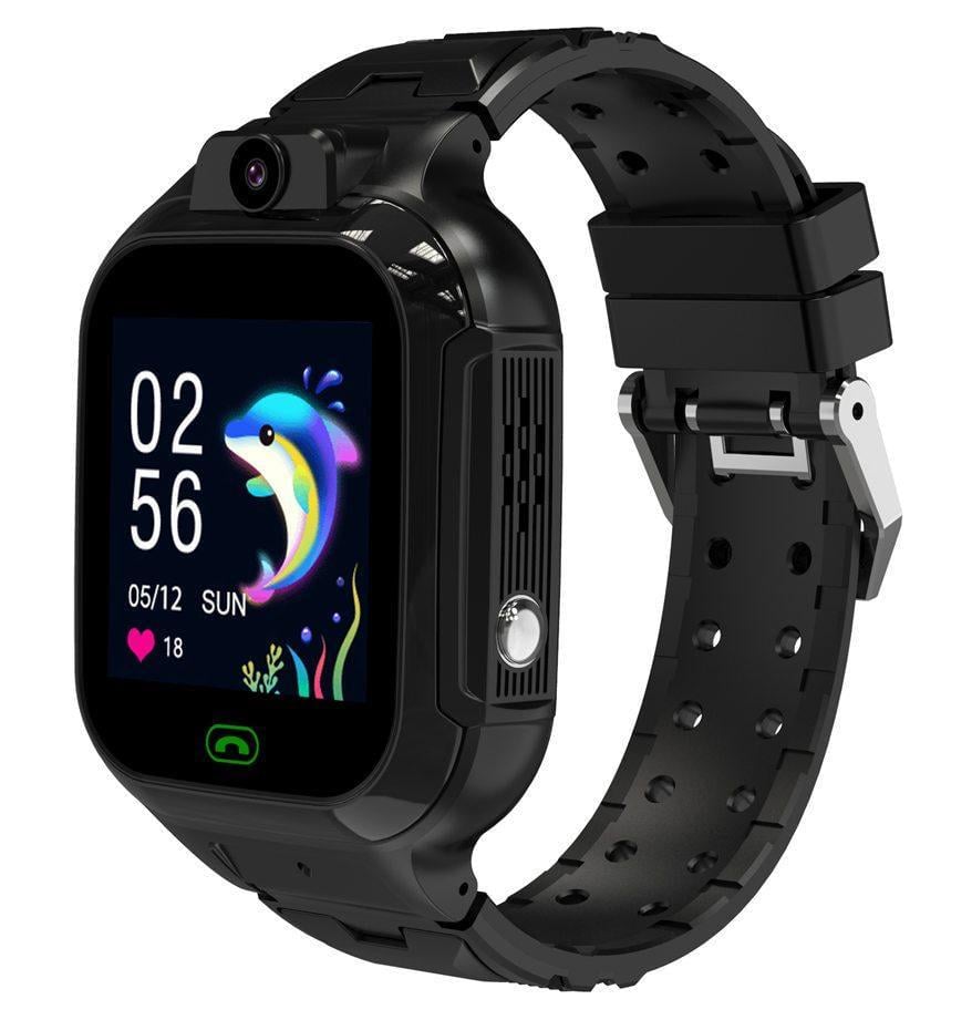 Смарт-часы детские Lemfo LT44 с GPS/4G/SIM/видеозвонком/камерой/геолокацией/прослушиванием Черный (36235306)