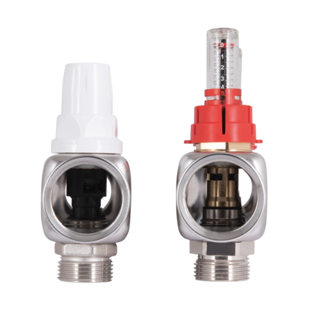 Коллектор ICMA №К073 из нержавеющей распределительный стали с расходомером 1" 7 выходов (SD00053340) - фото 5