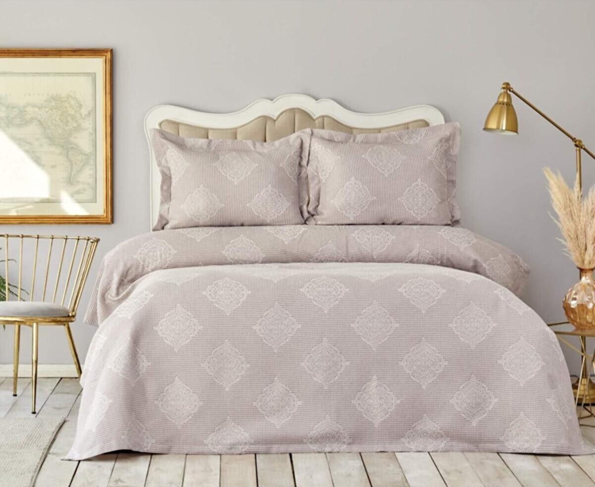 Покривало з наволочками Karaca Home Eva lila 230х240 Ліловий (svt-2000022298568)